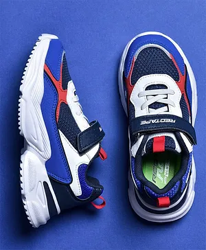 Red Tape Color Block Walking Shoes - Royal Blue