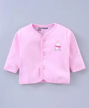 Little Darlings Full Sleeves Vest - Pink
