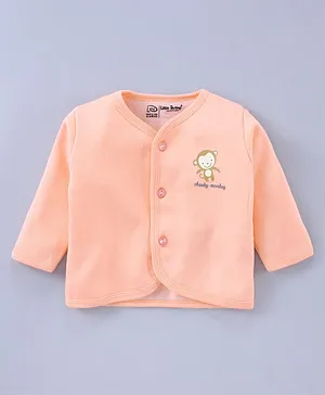 Little Darlings Full Sleeves Vest - Peach