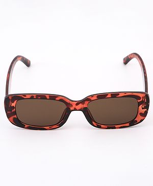 Babyhug Leopard Print Sunglasses - Orange