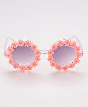 Babyhug Floral Design Sunglass Free Size - Pink