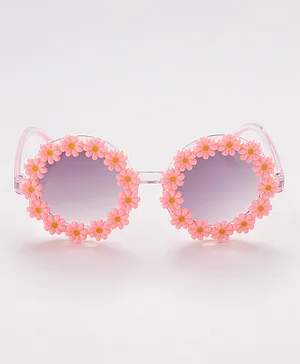 Babyhug Floral Design Sunglass Free Size - Pink