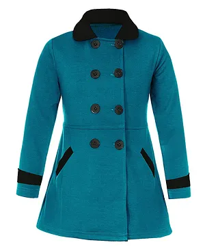 Naughty Ninos Full Sleeves Front Open Fleece Jacket - Blue