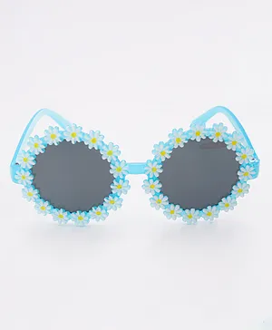 Babyhug Sunglasses Floral Frame - Blue