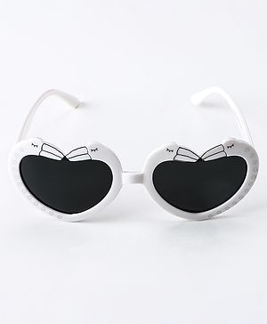 Babyhug Kids Sunglasses Heart Shaped Free Size - White