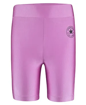 Converse Shiny Tricot Biker Shorts - Peony Pink
