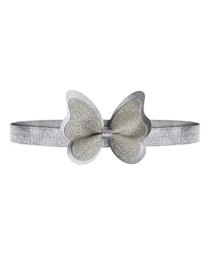Aye Candy Big Butterfly Headband - Silver