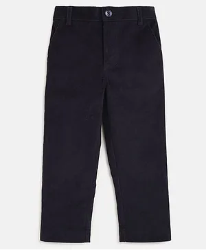 Nauti Nati Full Length Solid Trouser - Navy Blue