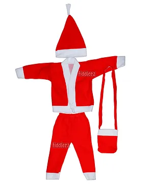 Fiddlerz Christmas Santa Claus Costume - Red