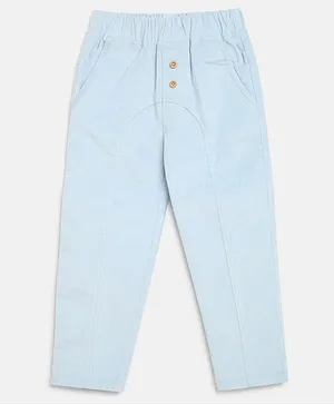 Nauti Nati Solid Full Length Pants - Blue