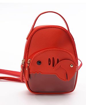 Babyhug Fashion Backpack Animal Design - Pink Red