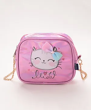Pine Kids Kitty Sling Bag - Pink