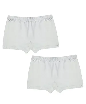 Tiny Bugs Pack Of 2 Solid Briefs - White