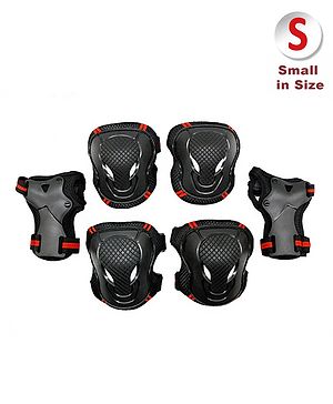 Pine Kids  3 in 1 Safety and Protective Gear Accessories Small Size - Black