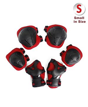 Pine Kids Safety and Protective Gear Accessories Small Size - Red| Ideal for Cycling and Skating