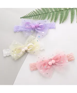 Babyhug Headbands Set of 3- Multicolor 