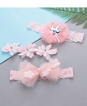 Babyhug Free Size Head Band Set of 3 - Multicolour
