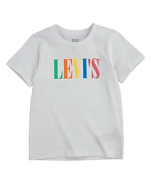Levi's Short Sleeves Logo Print Tee - White