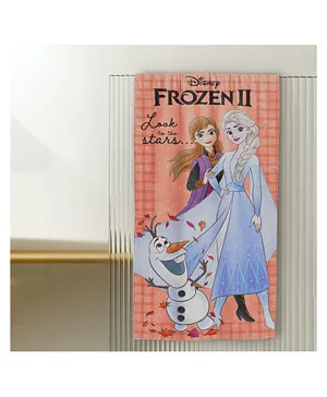 Sassoon Disney Frozen II Printed Bath Towel With Gift Box - Multicolor