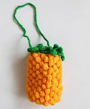 Woonie Handmade Pineapple Sling Bag - Yellow