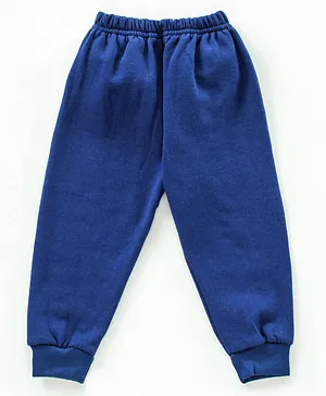 Simply Full Length Solid Color Lounge Pant - Navy