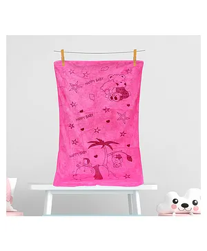 THE LITTLE LOOKERS Soft Bath Towel - Pink