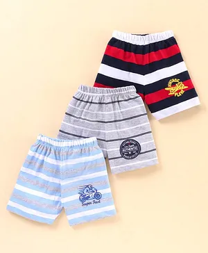 Teddy Above Knee Length Shorts Pack of 3 - Multicolor