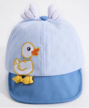 Babyhug Duck Embroided Baseball Cap - Blue