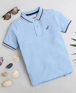 DALSI Short Sleeves Polo Tee - Blue