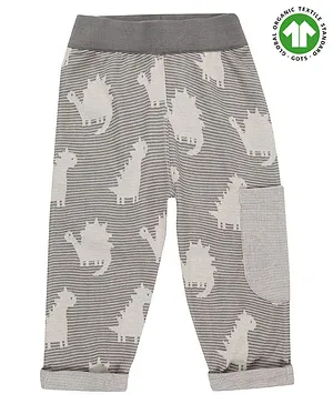 Lilly + Sid 100% Organic Cotton Full Length Reversible Lounge Pant - Grey