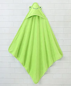 Babyhug Cotton Hooded Towel - Green