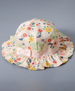 Babyhug Bucket Hats Free Size - White