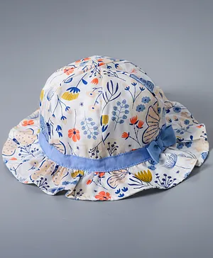 Babyhug Bucket Hats Free Size - White
