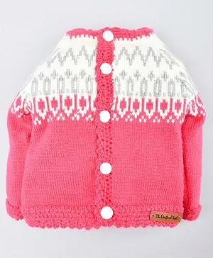 The Original Knit Full Sleeves Handmade Sweater - Pink