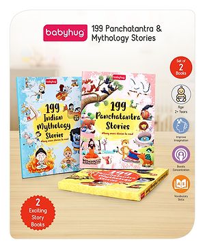 Babyhug 199 Panchatantra and Mythology Story Books|Self teaching Stories|Colourful Illustration|Pack of 2 |English|2 to 6 Years Babyhug 199 Panchatantra and Mythology Story Books|Self teaching Stories|Colourful Illustration|Pack of 2 |English|2 to 6 Years