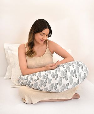 Mi Arcus Contour Pregnancy Pillow - White & Grey