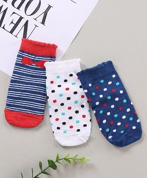 Cutewalk By Babyhug Anti Bacterial Ankle Length Socks - Multicolour