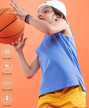 Pine Active Sleeveless Solid Colour Tee - Royal Blue