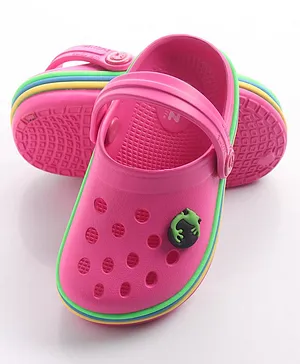 Neoz Casual Clogs - Pink (Back Strap Buttons Colour May Vary)