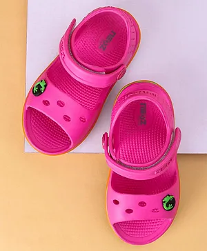 Neoz Velcro Closure Sandals Logo Design - Pink
