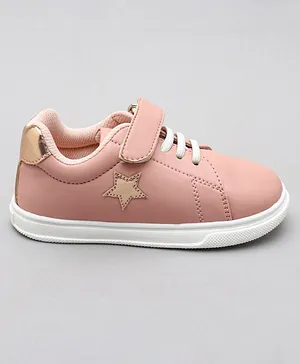 Babyoye Casual Shoes with Velcro Closure - Rose Gold