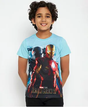 Boys Iron Man 2 Grey Shirt Top Size 7