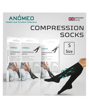 Anomeo Compression Socks Small - Black