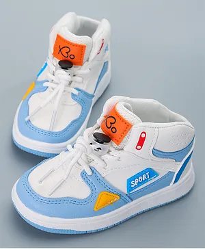 Babyoye Casual Shoes - White Sky Blue