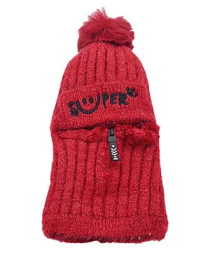 SYGA Winter Beanie Cap Red - Circumference 50-60 cm