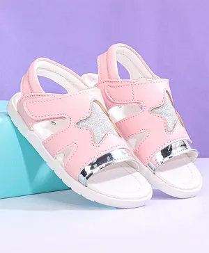 Babyoye Sandals Star Patch - Pink