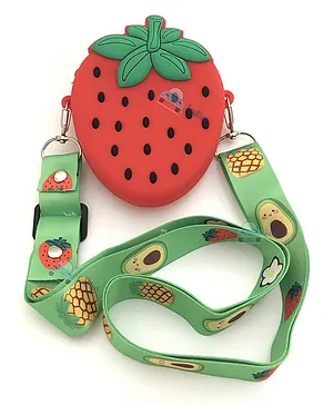FunBlast Strawberry Shaped Sling Bag - Multicolour