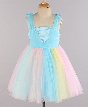 Babyhug Girls Sleeveless Party Wear Frock  3-4Y PINK