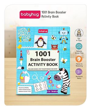 Babyhug 1001 Brain Booster Activity Book - English