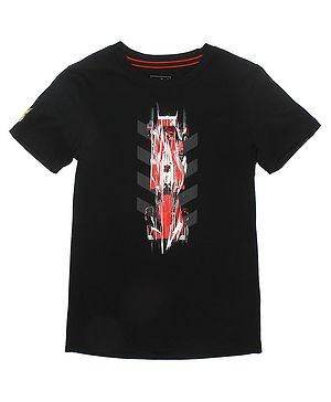 PUMA Half Sleeves SF Kids Night Cat Graphic Tee - Black